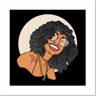 Smiling Afro Latina Posters and Art